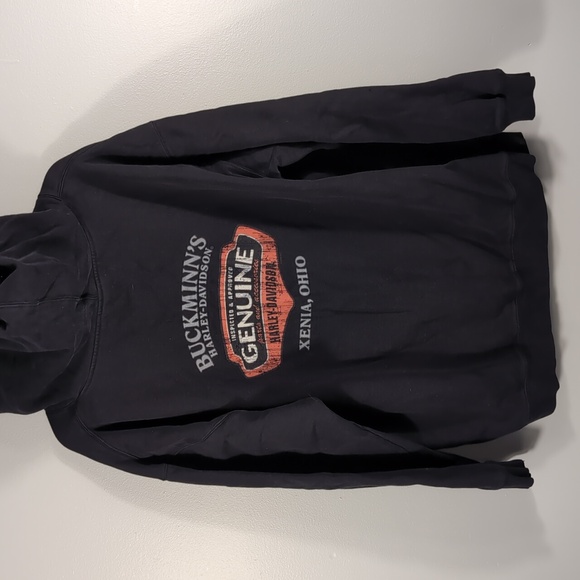 Harley-Davidson Black Hoodie Xenia OH Pullover Sweatshirt, XL. - Picture 2 of 4